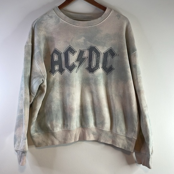 AC/DC | Tops | Acdc Sweatshirt Xxl Tie Dye Band Long Sleeve Crewneck 8s ...